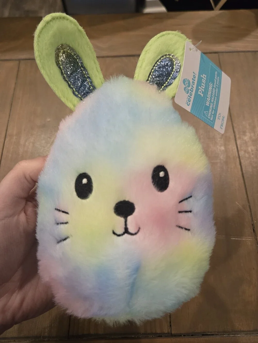 Celebrate Plush Pastel Easter Bunny Plush New